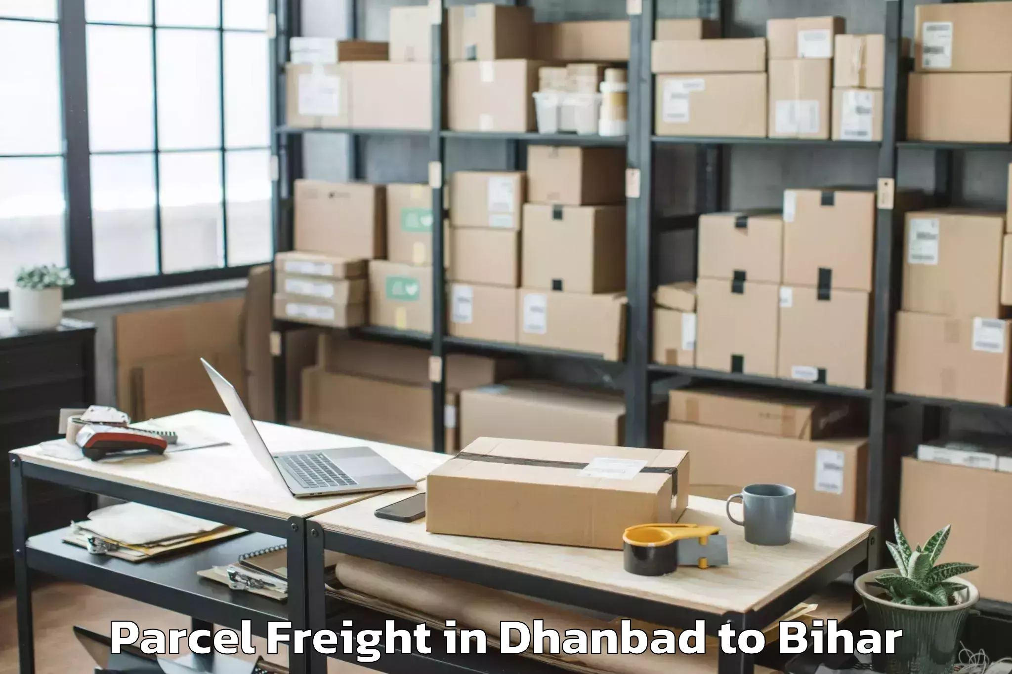 Book Dhanbad to Thakrahan Parcel Freight